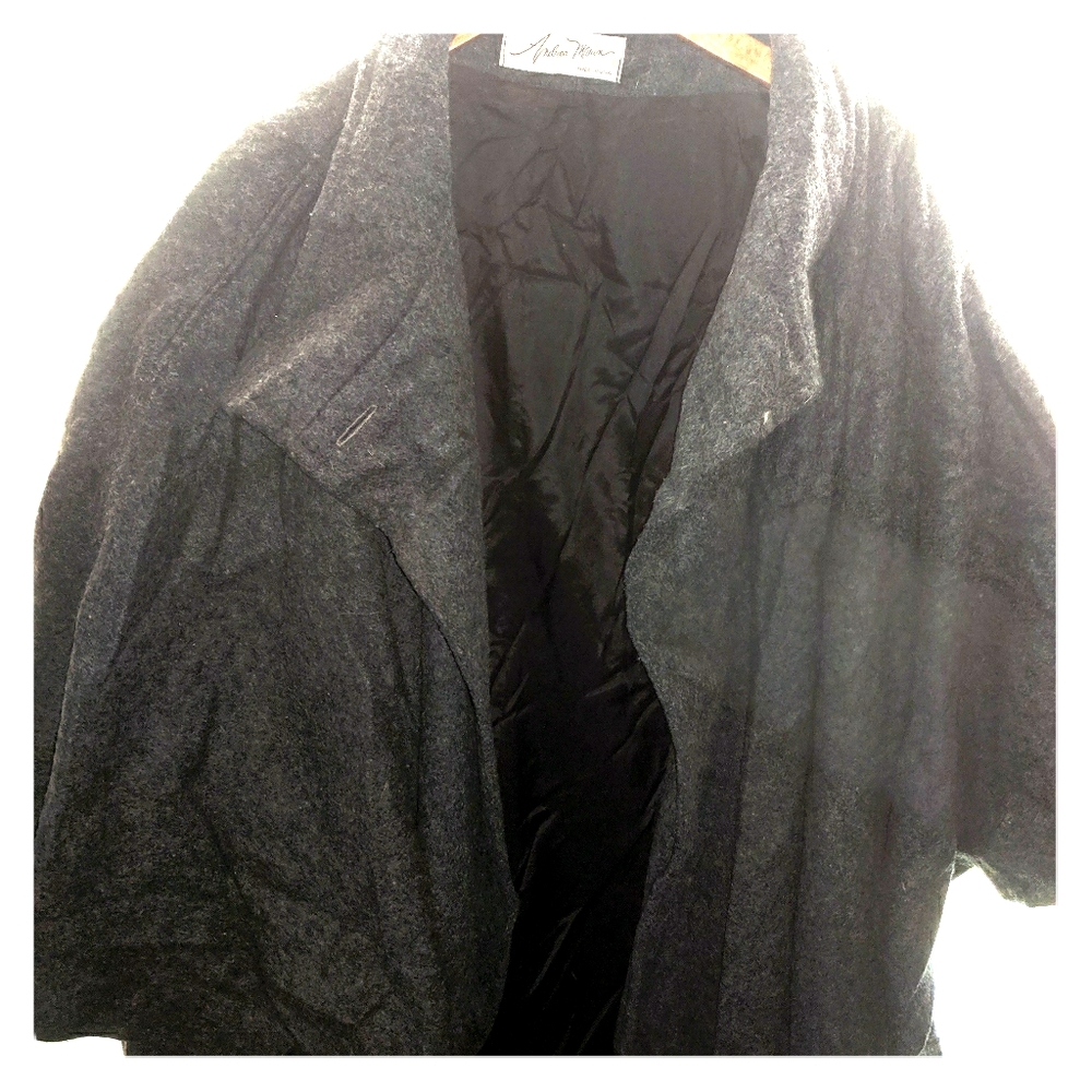 Andrea Marin wool blazer cape coat